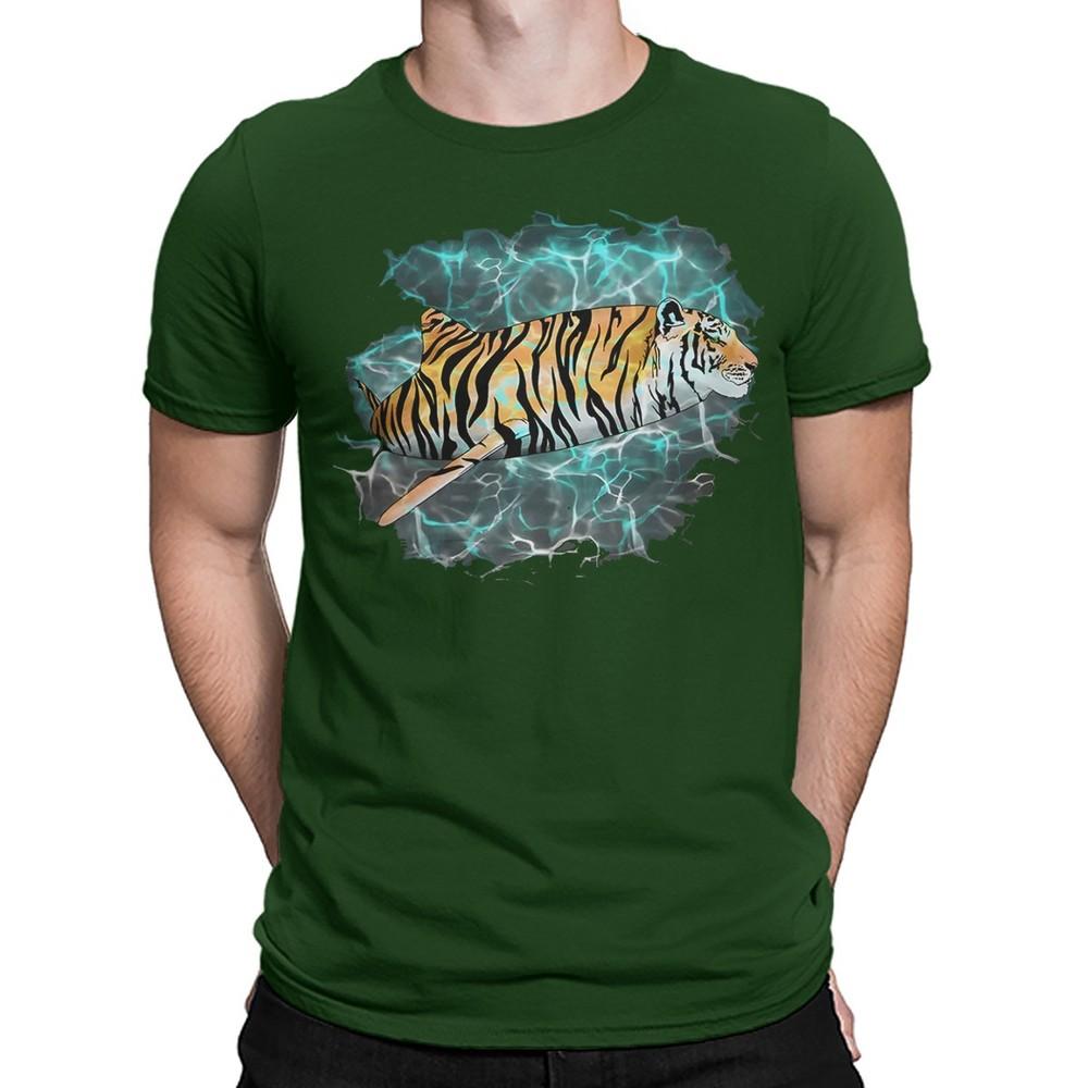 Tiger Shark Cats Animals Cute Funny Pun Humor Mens Womens TShirts Top