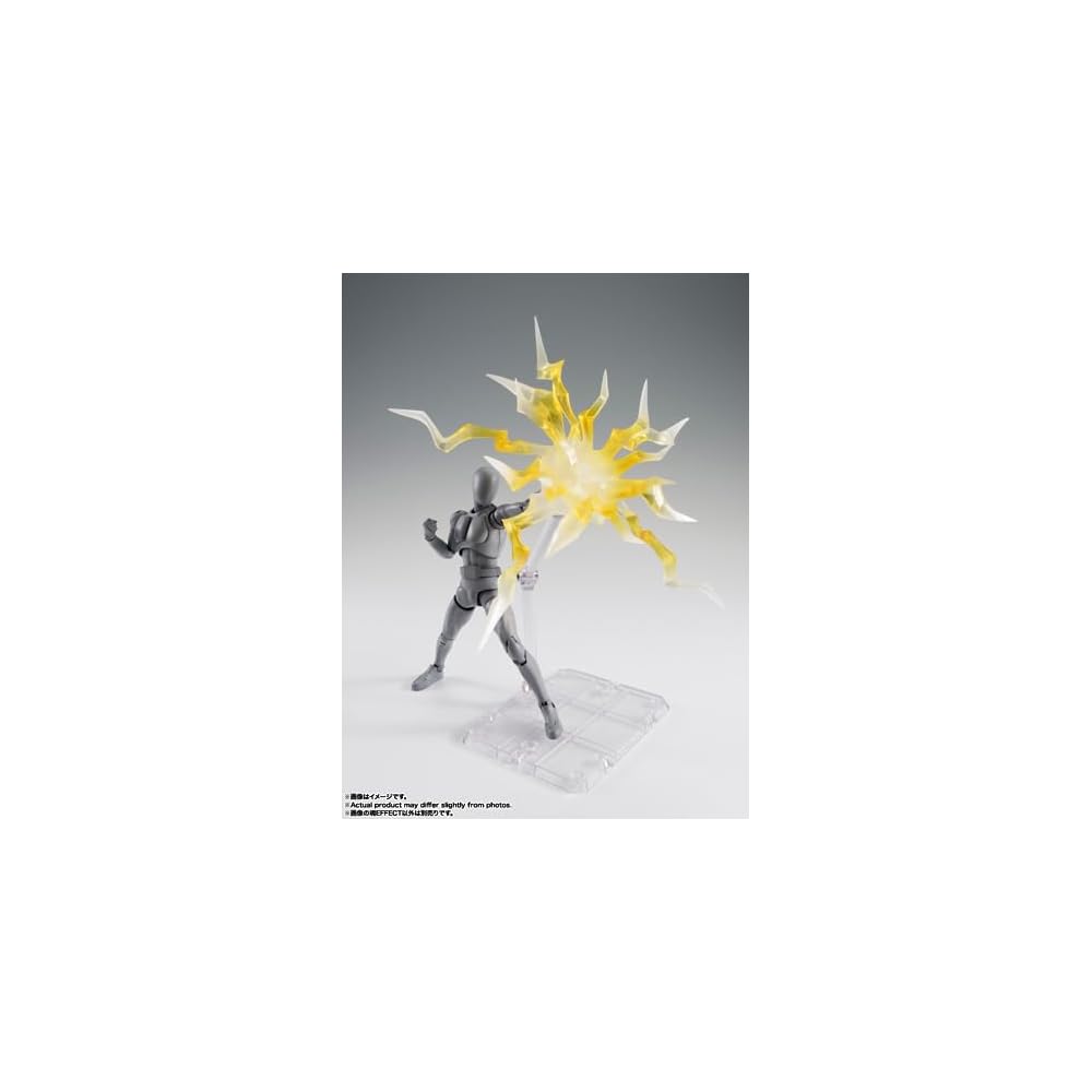 TAMASHII NATIONS Soul Effect Thunder Yellow Version Non-Scale ABS PVC Painted Figure for S.H. Figuarts