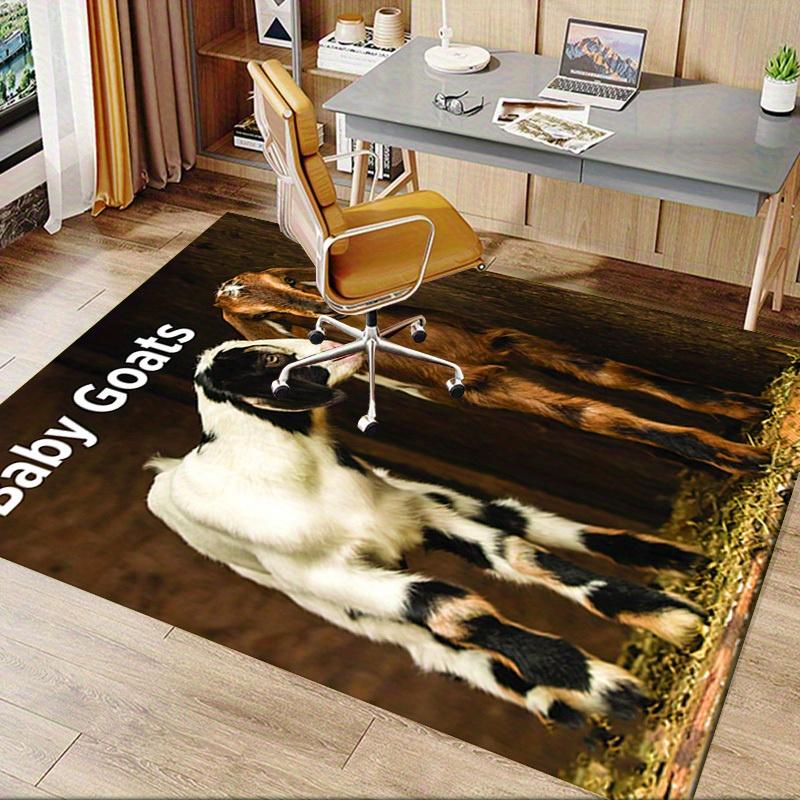 Office Carpet Baby Goats Sofa Rug for Under Chairs, Protection Blanket