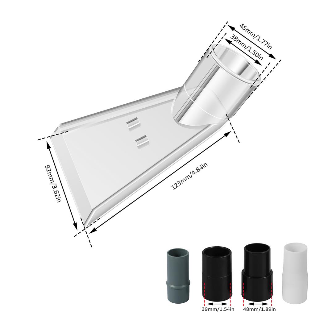 Vacuum Cleaner Extraction Nozzle Vacuum Cleaner Accessories with Four Universal Connectors for Home Car Carpet Gap Cleaning
