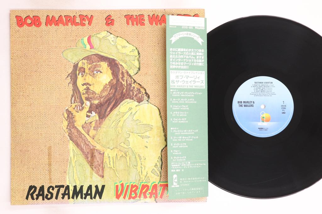 LP Record BOB MARLEY & THE WAILERS - Rastaman Vibration 20S85 ISLAND 1982 Japan Obi Reggae, Ska & Dub Used