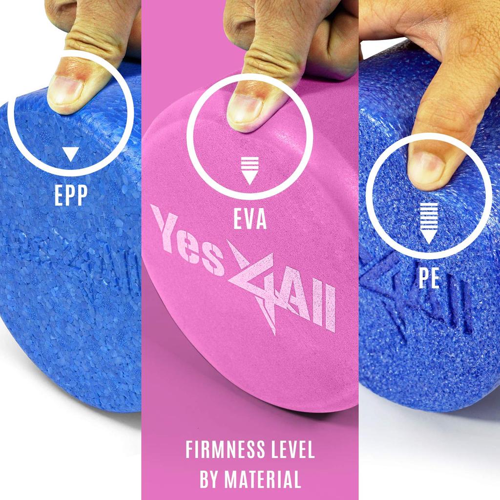 Yes4All Schaumstoff EVA Dehnen Yoga Yoga 46cm Rolle, Material, 30cm/46cm/61cm/91cm, Stange, Stange, Ausrüstung, Violett,