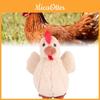 Adorable Brown Plush Chicken Toy Extremely Soft Cute Stuffed Animal For Kids