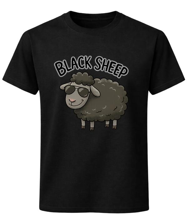 Black Sheep Unisex T-Shirt Funny Rebel Sheep Graphic Tee XXL