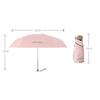 Mini Flat Five Fold Six Bone Umbrella Anti-UV Folding Sun Umbrella  Outdoors