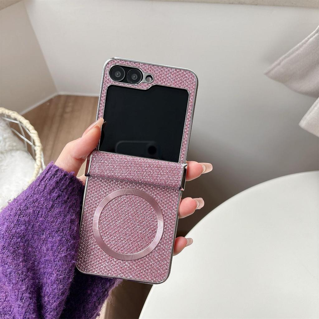 Luxury Glitter Magnetic Case for Samsung Z-Flip6/7 Foldable Phones