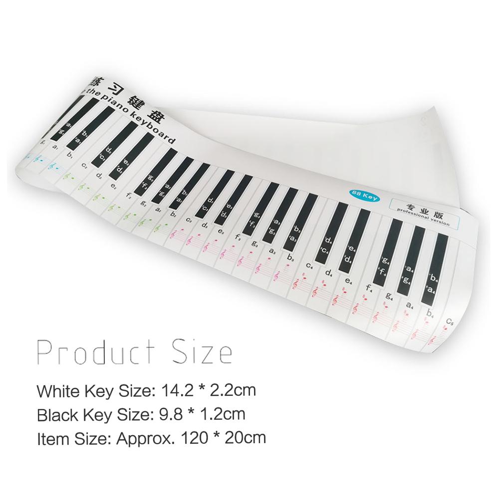 Wersja profesjonalna 88 Klawiatura Klawiatura Fortepian Symulacja palca Przewodnik praktyczny Tabela pomocy dla początkujących