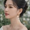 Versatile Pendant Earrings Resin Flower Earrings Elegant Fringe Hoop Earrings  Fashion Events