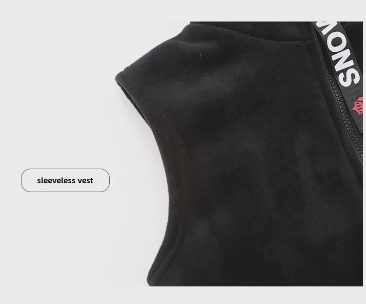 Boys' Autumn/Winter 2025 Fleece Sweater & Pants Three-Piece Set - Trendy & Warm for Medium to Large Sizes