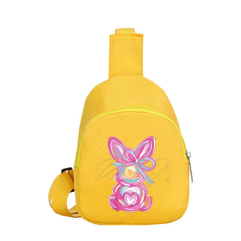 Easter Printed Shoulder Bag Men's and Women's Versatile Casual Children's Breast Bag Crossbody Bag