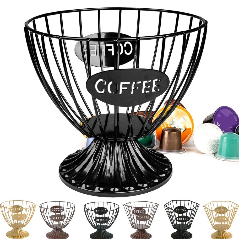 Kaffeepadhalter mit großer Kapazität für Küche, Büro, Barzubehör, Dekoration für Kaffeeliebhaber