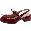 Silver French retro thick heel bag head sandals women's 2025 new summer wear with skirt Mary Jane single shoes
