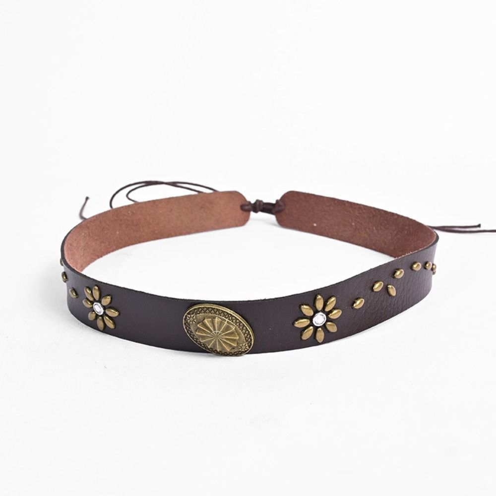 Leder Boho Kappenbänder Handgefertigte Hut Accessoires Mode Cowboy Hut Bänder Für Strohhut