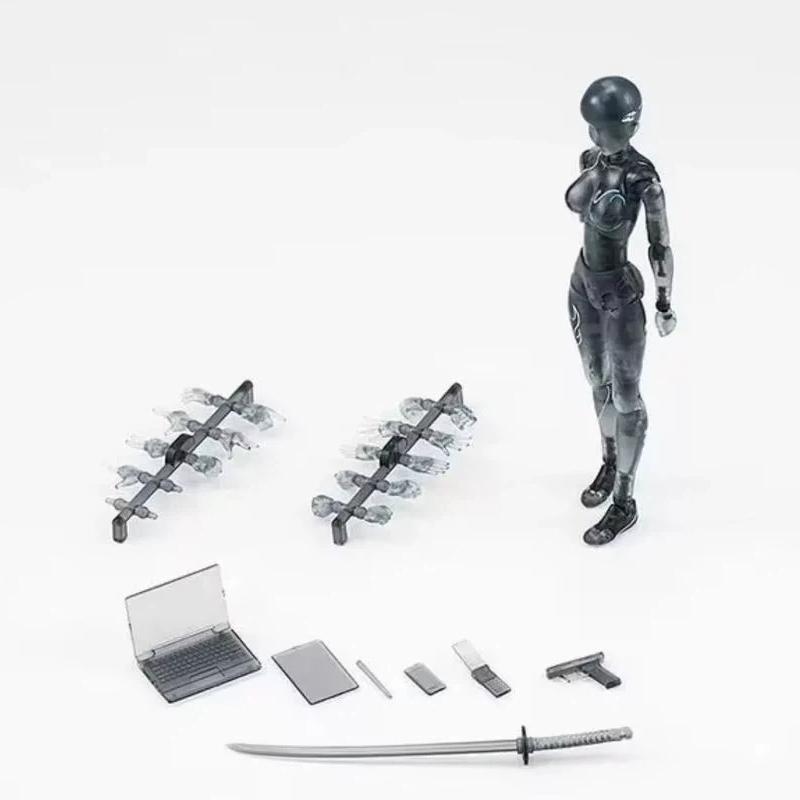 

15cm Soul Meeting Place Shf Primitive Body Limited Edition Action Figure-Black Transparent Collectible Male Female Handmade Toy