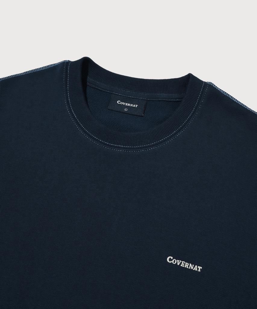 COVERNAT Small Logo Sweatshirt Navy