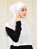Muslim Islamic Inner Hooded Hijab Women Basic Vest Sleeveless Bottoming Shirts Islamic Clothing Turkey Arab Abaya Tops