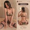 Sexy Hollow Out Bandage Leopard Cos Erotic Wild Beauty Lingerie Sex Cat Cosplay Uniform Passion Temptation Three-Point Bodysuit