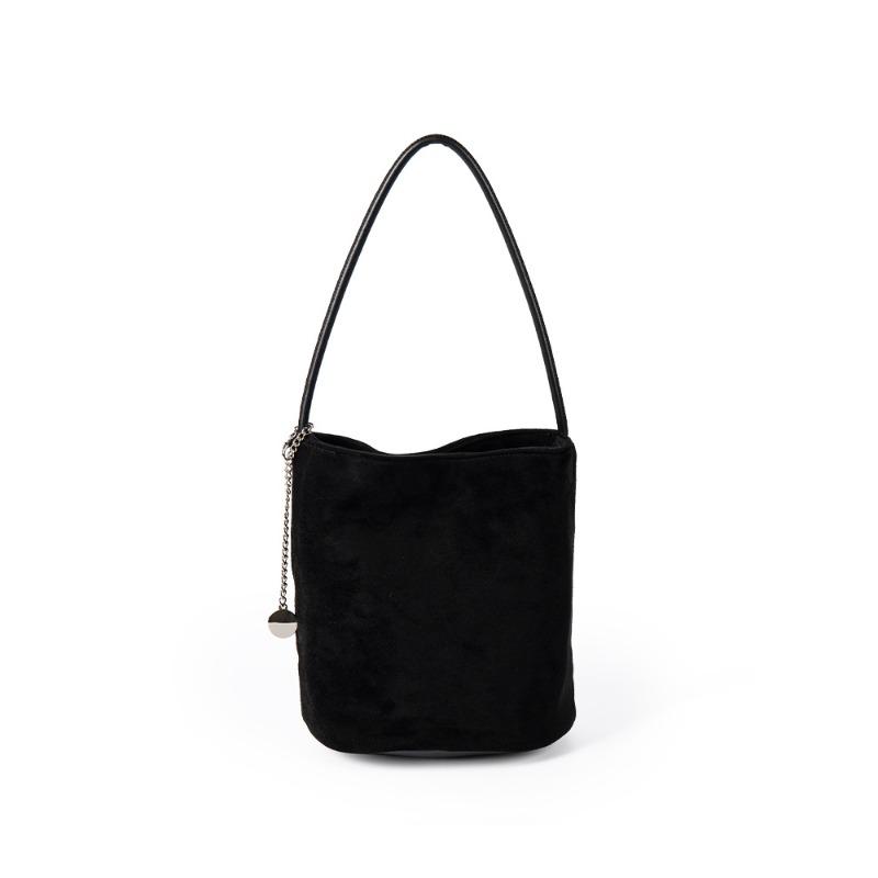 New Niche Ins Soft Suede Single Shoulder Underarm Bag for Women, Simple and Versatile Bucket Bag