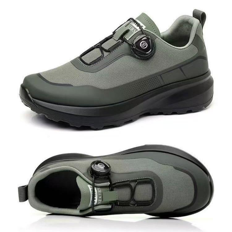 Men's shoes Four seasons comfortable platform rotating button sports shoes men's city outdoor casual shoes hiking hiking shoes
