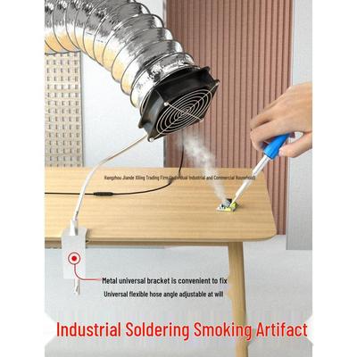 Compact Dual-Use Soldering Fume Extractor Fan with Stand for Welding and Soldering