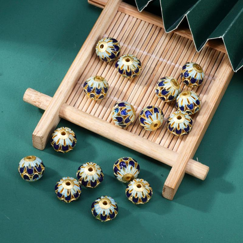 

Ханфу-стиль Ручная работа Перегородчатая эмаль Бусины и Подвеска с кисточкой для DIY Ожерелья/Браслета