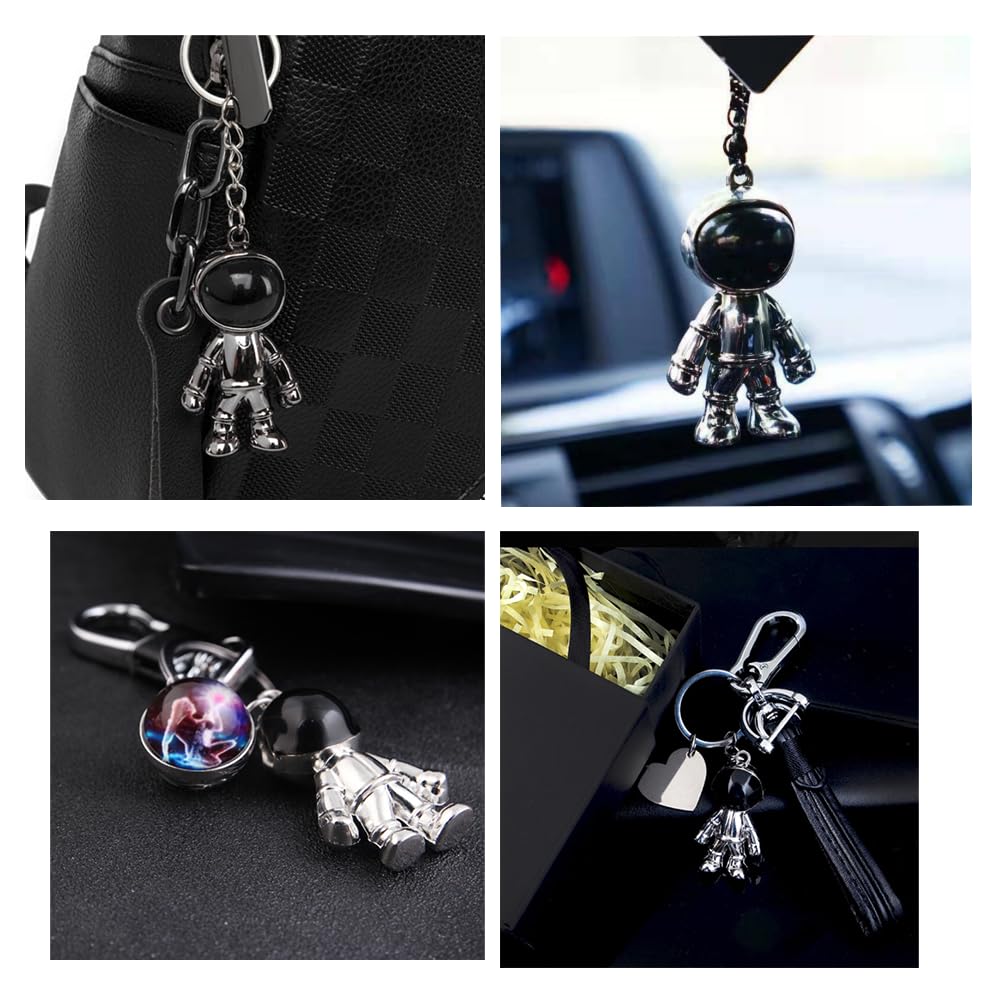 YUWENW Keychain, Set of 2, Astronaut, Popular, Cute Accessories, Props Decoration, Cute, Goods, Metal