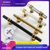 Nordic Light Luxury Color Block Mini Stainless Steel Cabinet & Wardrobe Door Handle Knob