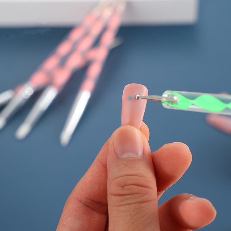 5 Pcs Silicone Clay Sculpting Tool For Brush Modeling Dotting Nail Art Pottery Clay Tool Diy Carving Sculpting Tools Soft Head