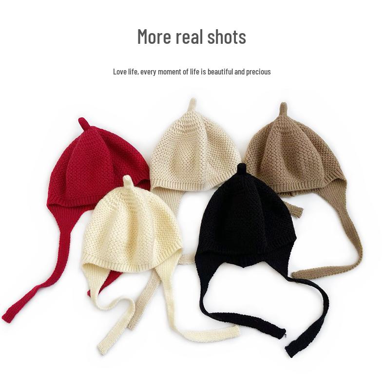 Cat Brother Autumn Winter Children's Cute Braids Beret - Sweet, Stylish Knit Wool Hat for Girls