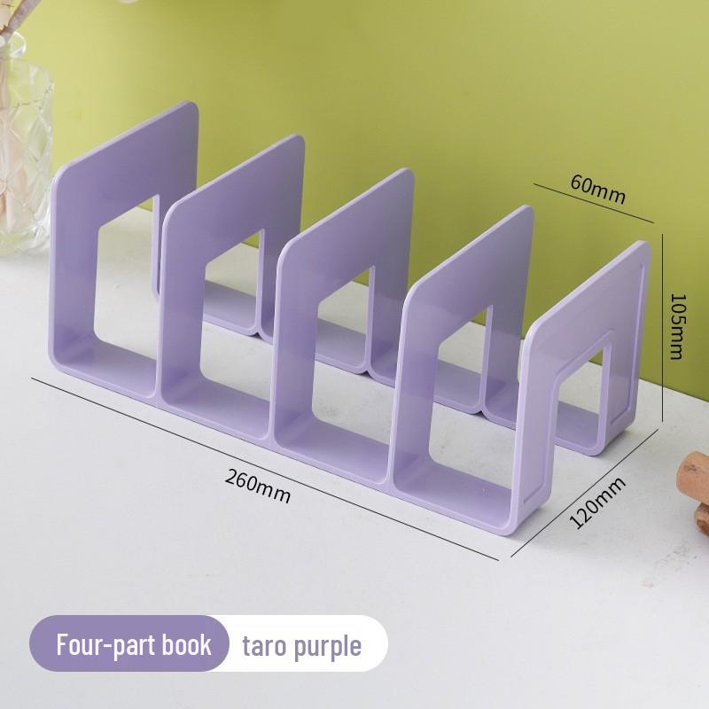 Plastic Desktop Book Stand Storage Rack