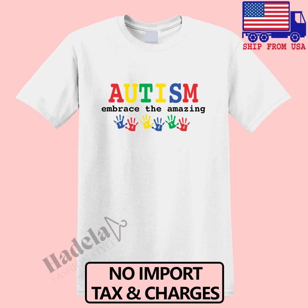 Autism Awareness Men s White Size S-5XL 2XL