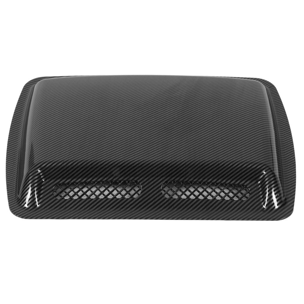 Hood Scoop Vent Bonnet Cover Decorative Air Flow Intake Covers with Self Adhesive Design for CarsCarbon Fiber Style