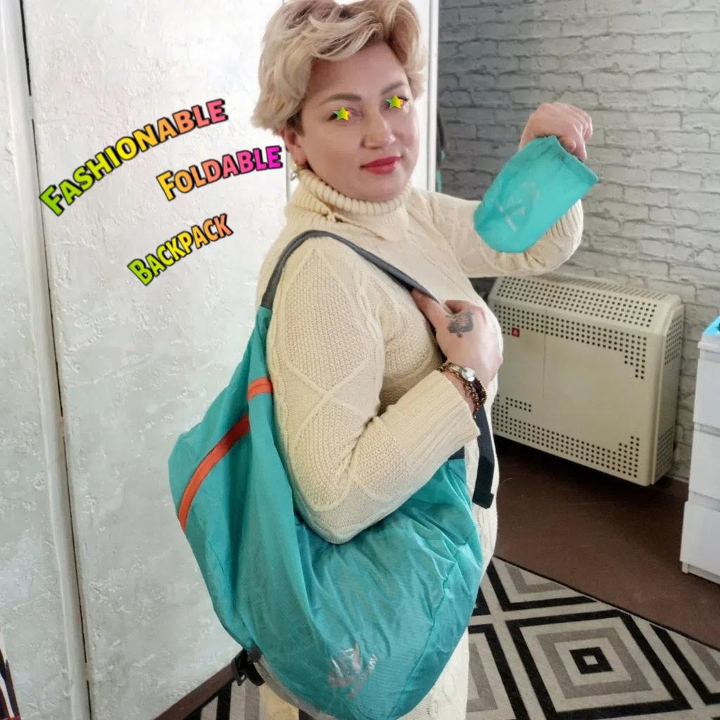 Zaino da Viaggio Delicato sulla Pelle, Borsa Sportiva Ultraleggera Unisex, Zaino Pieghevole Portatile per Esterni