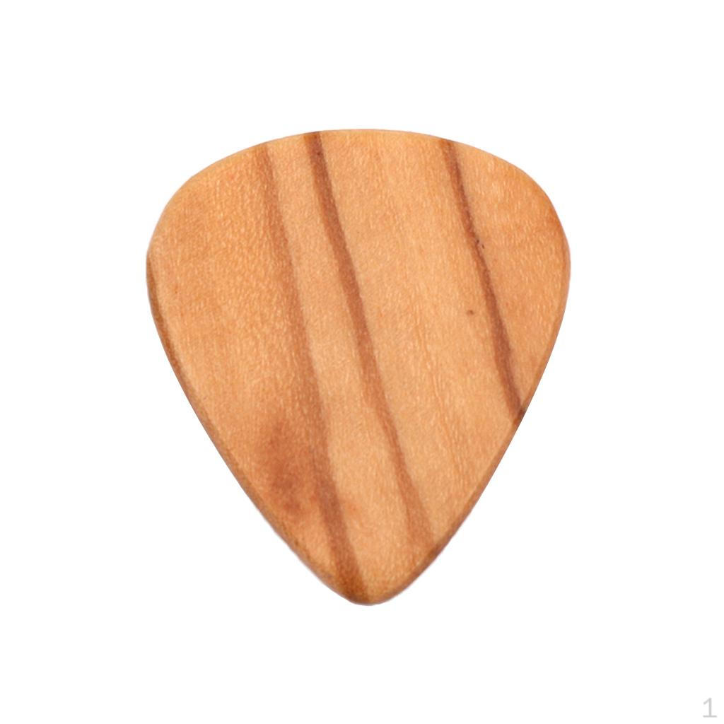 1pc Wooden Guitar Bass Pick Plectrum