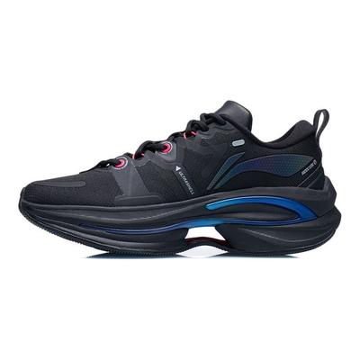 Li Ning Wu Shi 5S 1.0 Kaymaz Aşınmaya Dayanıklı Düşük Bilekli Koşu Ayakkabıları Kadın spor ayakkabısı Siyah ARSR032-1