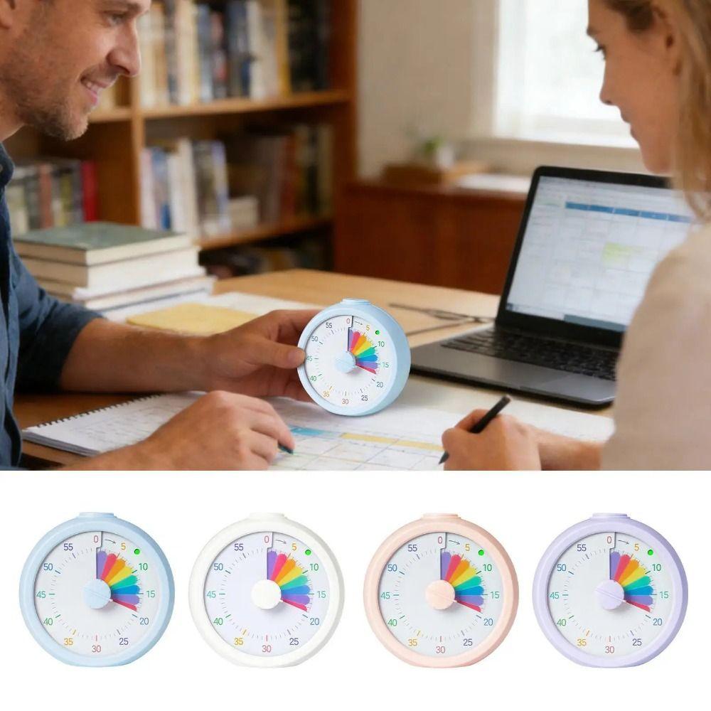 Portable Visual Timer Rainbow Display Kitchen Timer Countdown Timer Clock Classroom Use