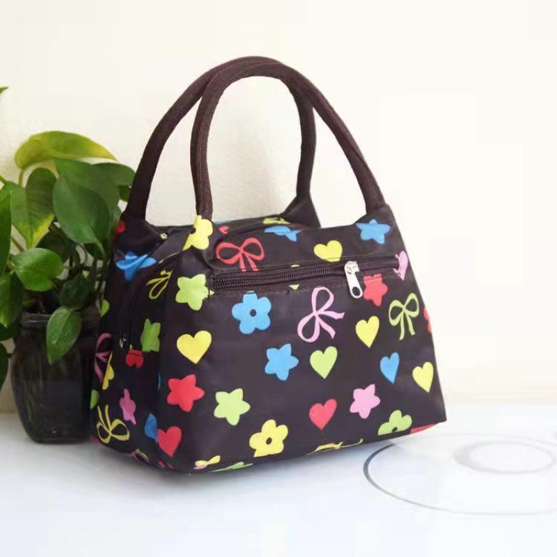 Waterproof Oxford Cloth Tote Bag for Elderly Moms - Small Square Handbag for Shopping and Work