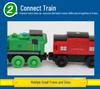 Magnetic Thomas the Tank Engine Wooden Train Set with Cake Party Decorations