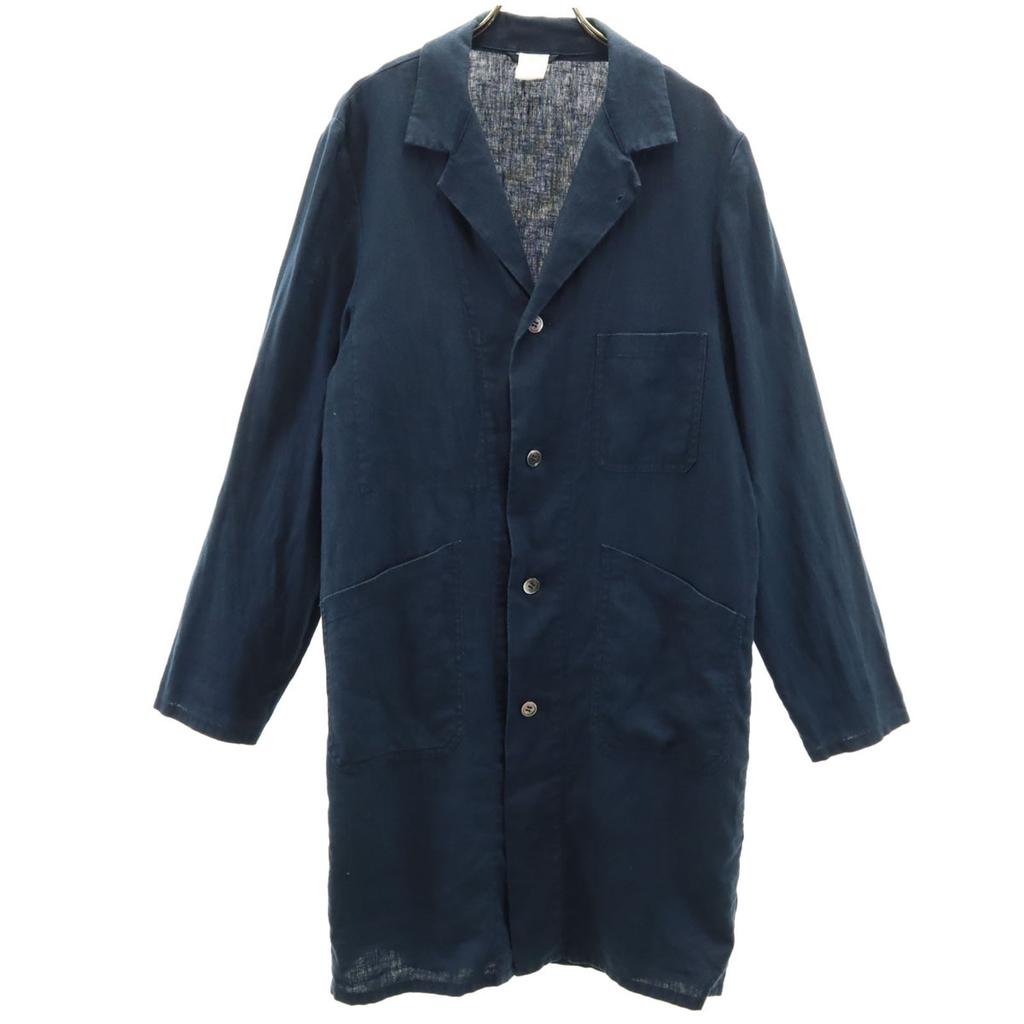 GANRYU Comme des Garcons Japanese Linen Open color coat S Navy system Men's Used