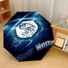 Sheffield Wednesday FC Automatic 3‑Fold Umbrella 8‑Rib Windproof Folding Umbrella Sun Rain Protection For Outdoor Travel Daily Use