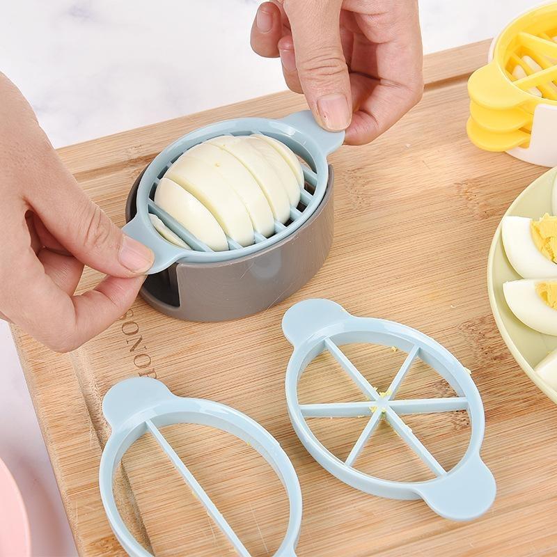 3 In1 Egg Slicer Cutter Egg Cooking Tools Multifunctional Egg Cutter Mold Cutter Artifact Gadgets Kitchen Manual Egg Slicer