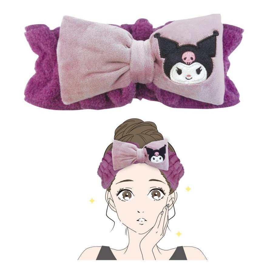 Sanrio Hairband Character Goods After Bath Hair Clip Cute Pool Face Wash Bath Supplies Ribbon Fluffy Kuromi