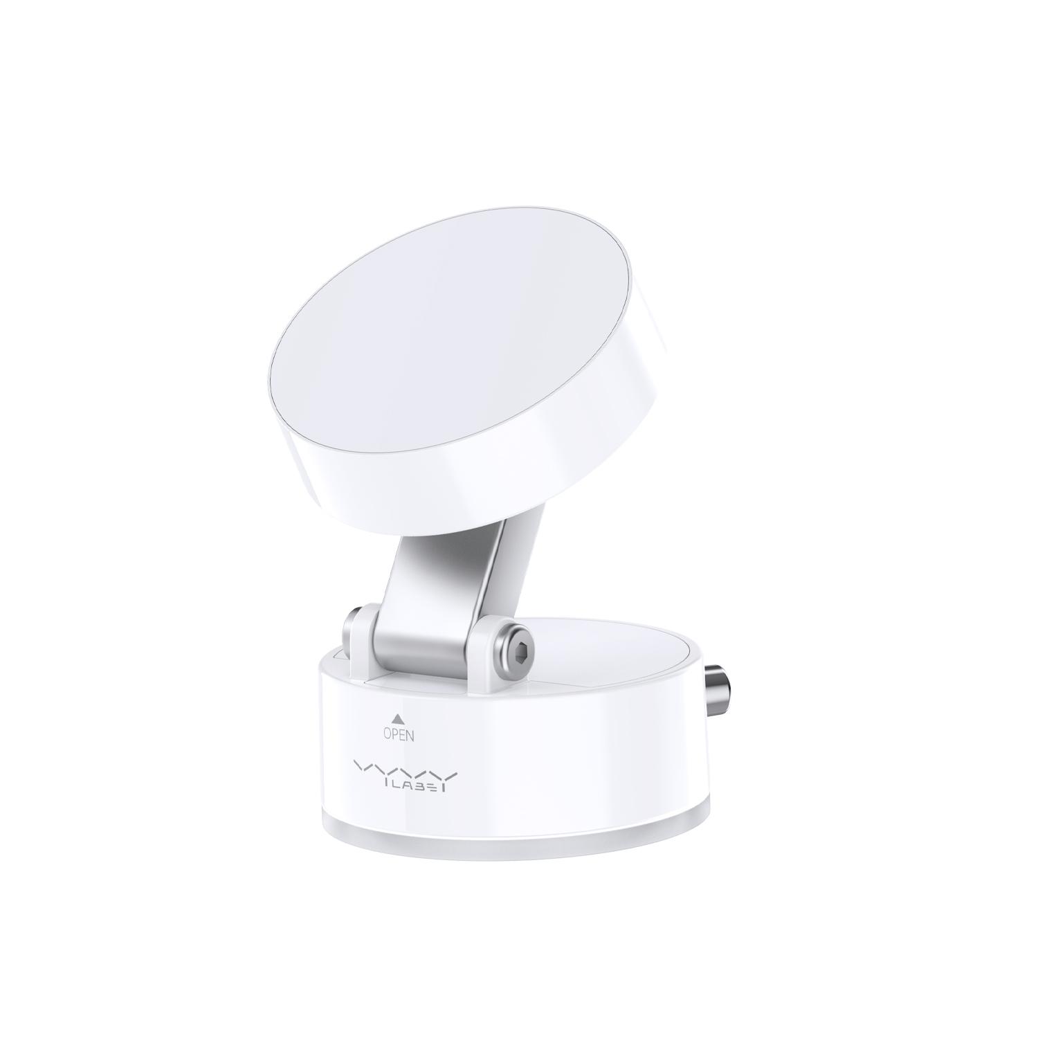 

Vyvylabs Магнитный вакуумный держатель Белый автомобильный держатель Складной изгибающийся магнитный автомобильный держатель для телефона с поворотом на 360° GPS-навигация Univers