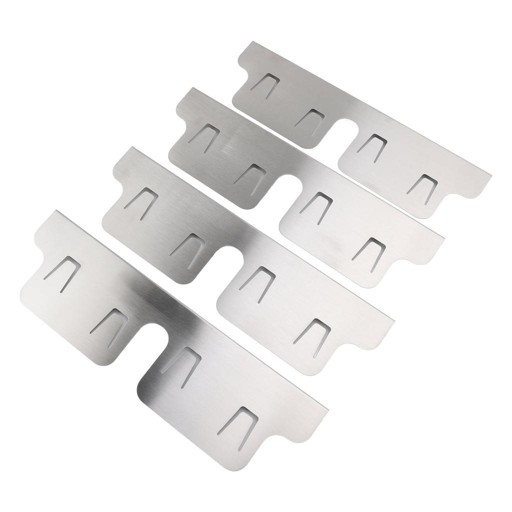 4PCS Stainless Steel Stove Counter Gaps Cover Heatproof Adjustable 35 To 70CM Stove Gaps Guards Range Trim Kit for