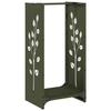 VidaXL Firewood Rack Olive Green 40x30x80 Cm, Fireplace Log Holder, Log Holder, Log Rack 864222