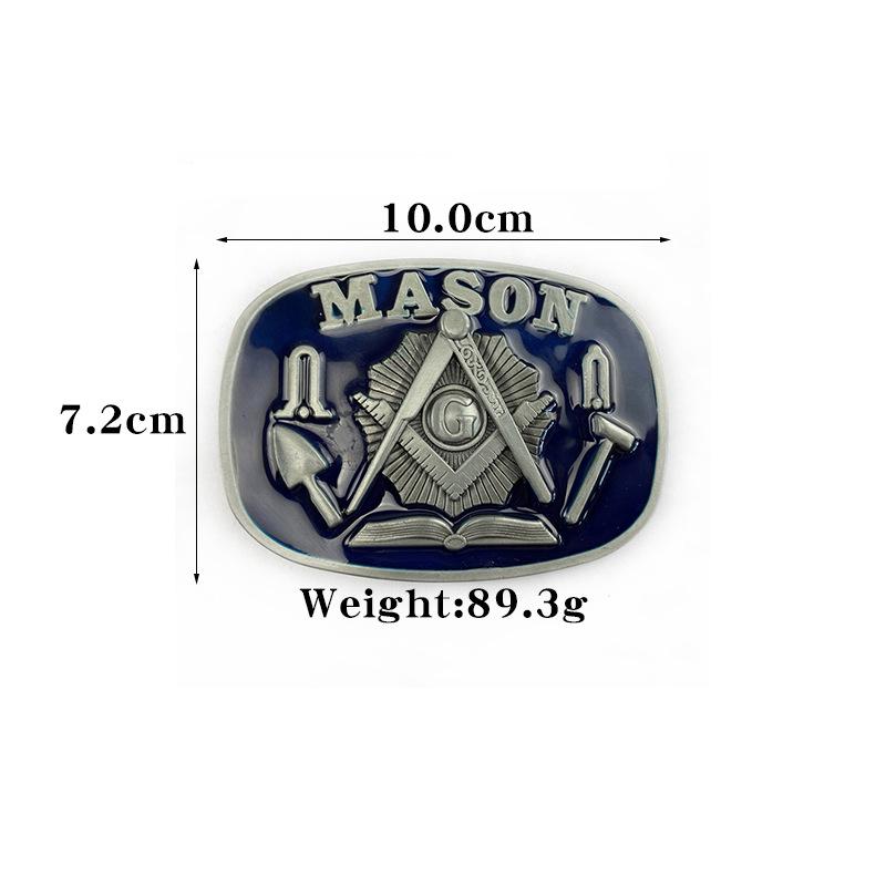 American Western Cowboy Retro Men's Oval Belt Buckle: Smooth Fashion Trend