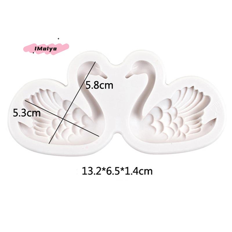 M-Swan Silicone Candle Mold for Aroma Soap And Chocolate Pudding Mousse Cake Valentine's Day Baking Decorating Tool