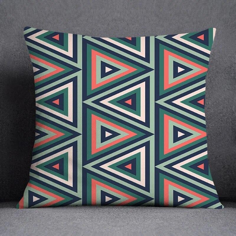 Geometric Simple Pattern Collection Home Decor Pillowcase Square   Office