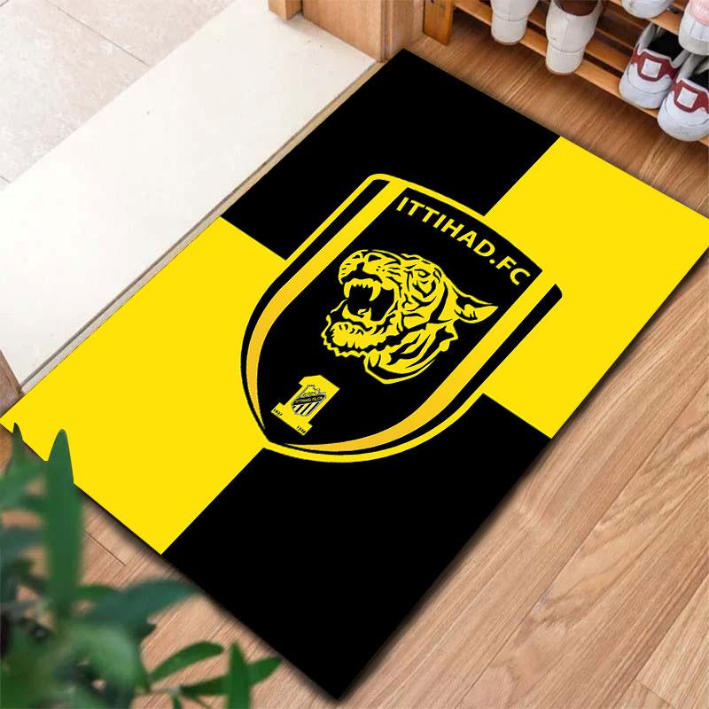 Al-Ittihad Club Carpet Rug for Living Room Bedroom Home Sofa Decoration,Kids play Non-slip Floor Mat