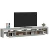 Vidaxl Szafka Pod Tv Z Oświetleniem Led, Szarość Betonu, 260X36,5X40Cm